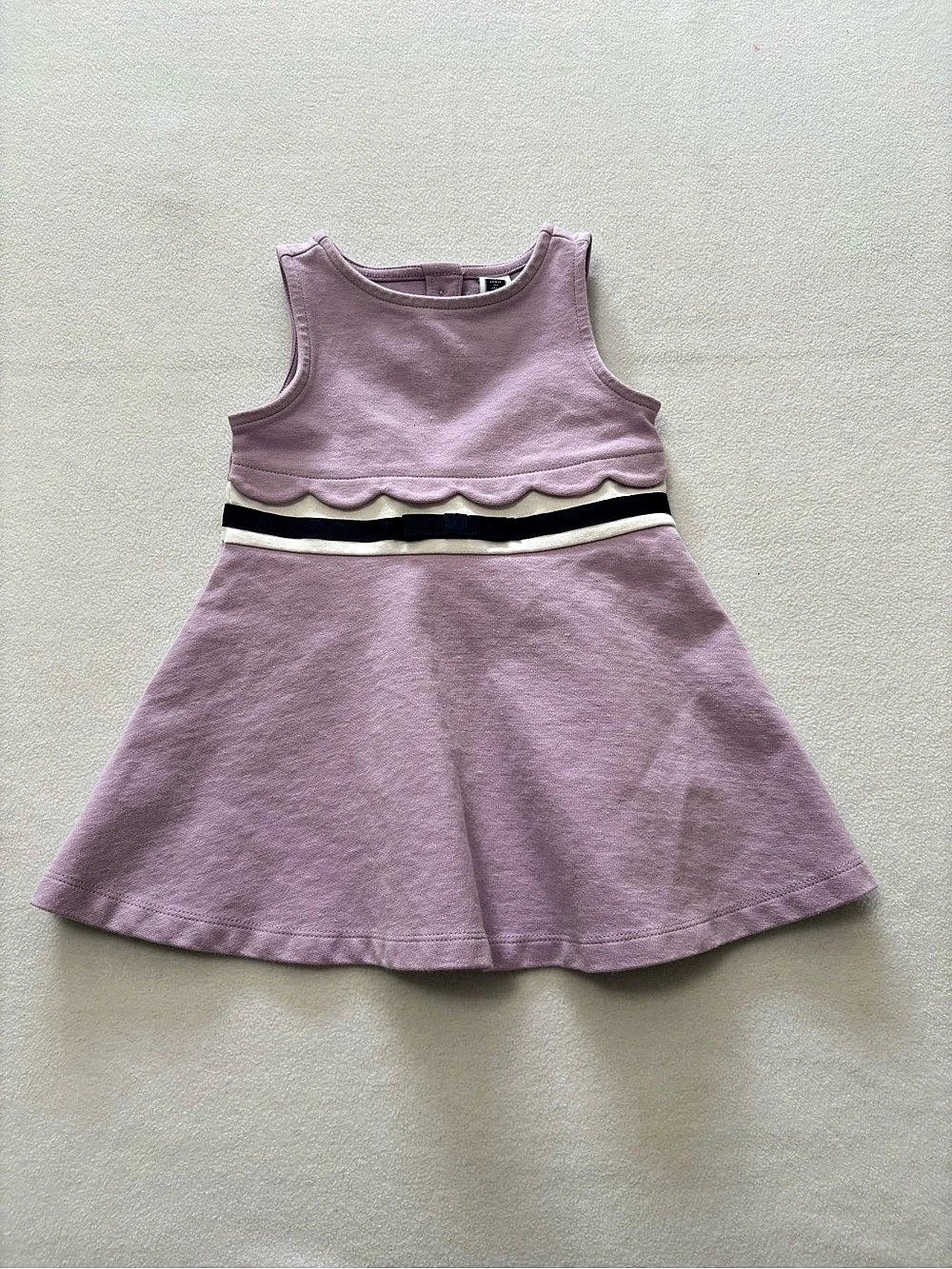 Janie and Jack Girls Color Block Dress Pink & Black Size 12 Like New